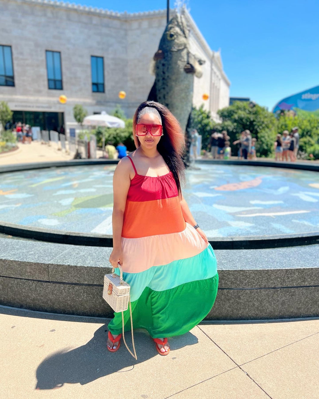 Trip to Chicago Maxi Dress